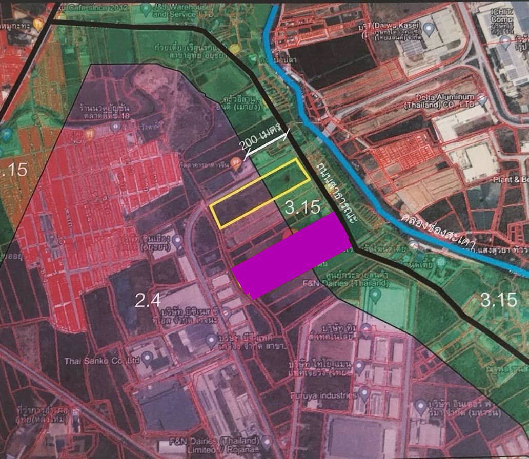 ขายด่วน-ที่ดินสีม่วง-โรจนะ-อยุธยา-สร้างโรงงาน