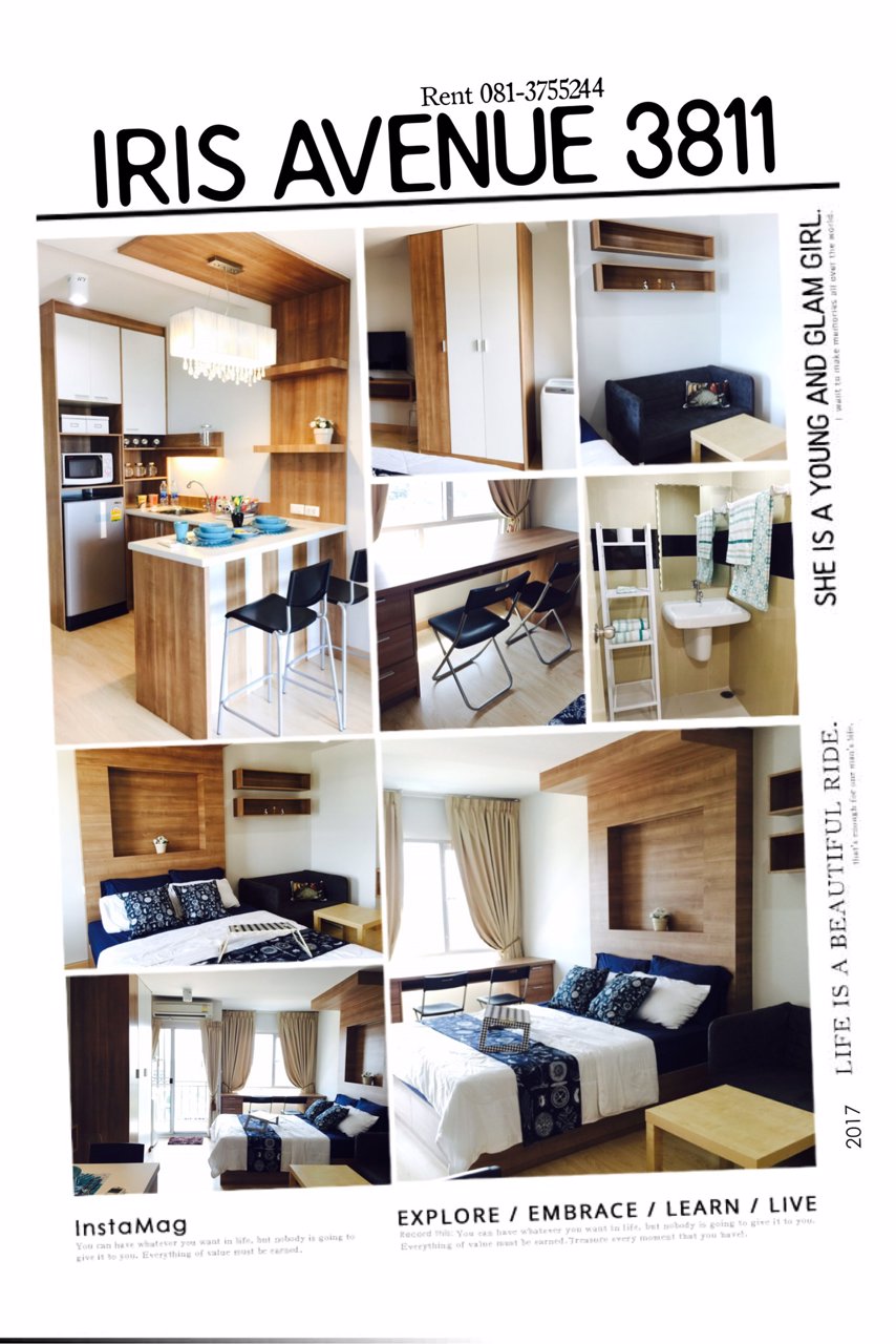 ให้เช่า-ห้องสวย-คอนโดไอริส-แอเวนิว-อ่อนนุช-ลาดกระบัง-บนถนนอ่อนนุช-ใกล้สนามบินสุวรรณภูมิ-5-กม