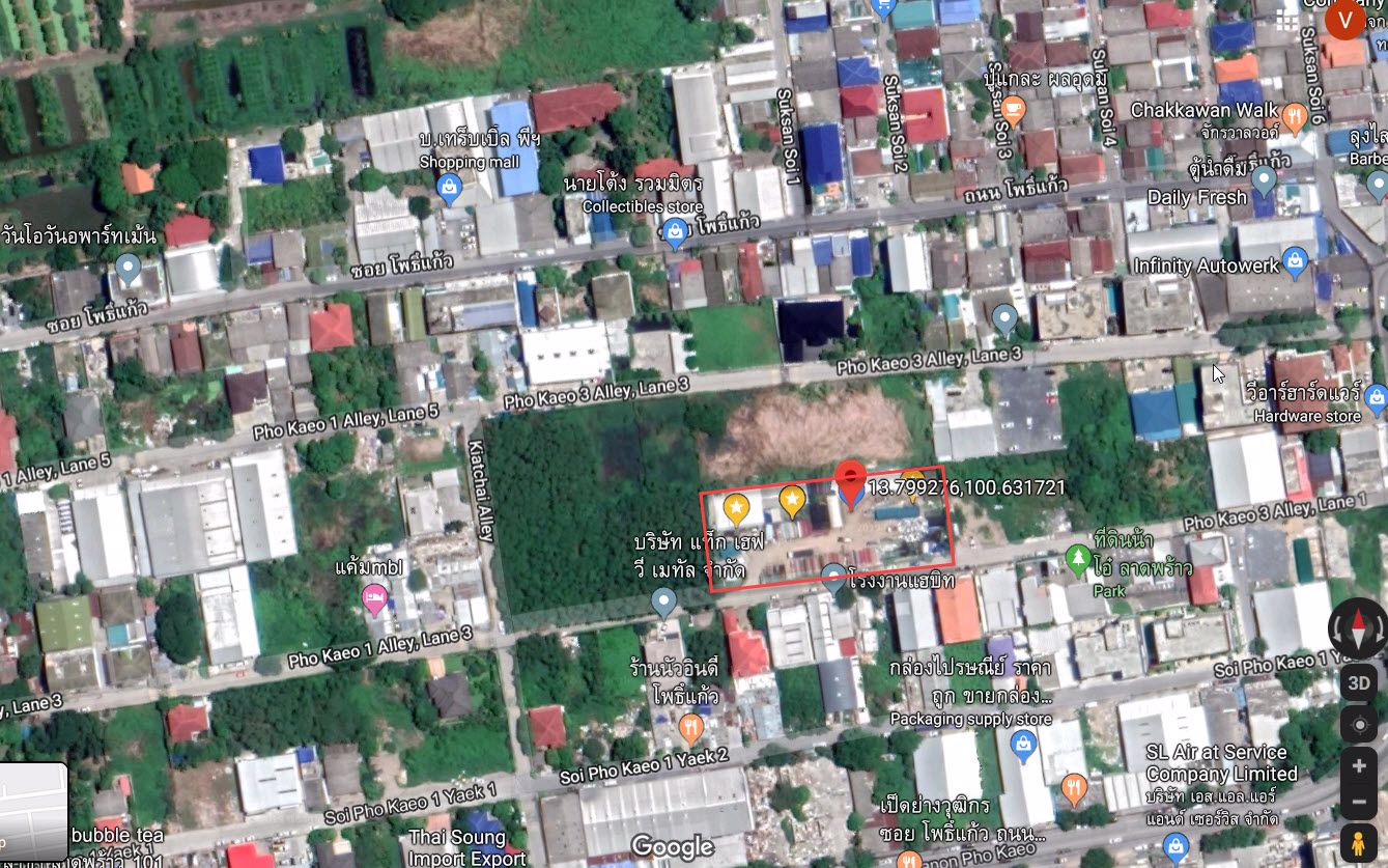 ขาย-ให้เช่า-ที่ดินลาดพร้าว101-ถนนโพธิแก้ว-แยก1-พื้นที่-2-ไร่-33-ตารางวา-โทร-0816395429