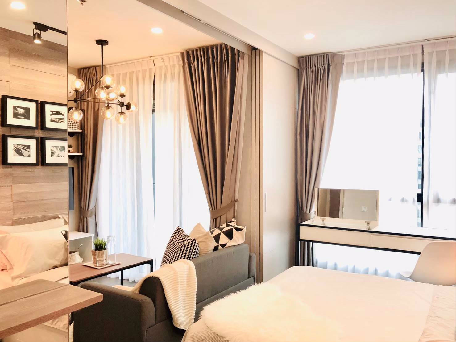 ให้เช่าคอนโด-ideo-q-สยาม-ราชเทวี-ขนาด-1-ห้องนอน-ตกแต่งสไตล์-modern-contemporary-โทร-081-956-5996