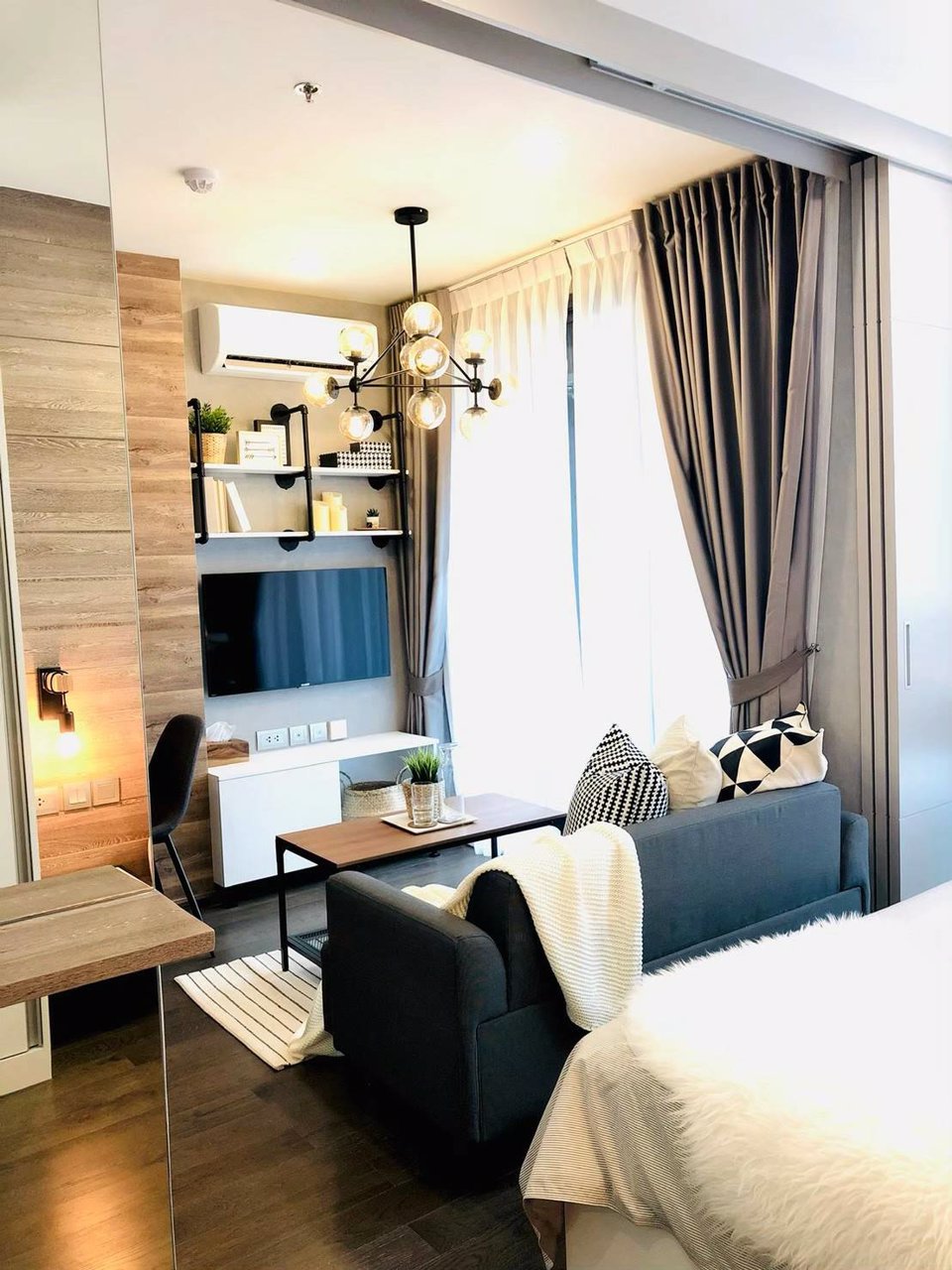 ให้เช่าคอนโด-ideo-q-สยาม-ราชเทวี-ขนาด-1-ห้องนอน-ตกแต่งสไตล์-modern-contemporary-โทร-081-956-5996