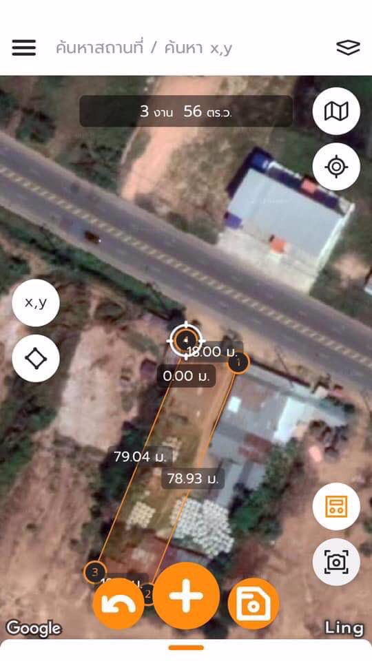 ขายที่ดินไม่ติดนายทุน-เนื้อที่-3งาน-46ตรว-ติดถนนสี่เลน-ถนนสายบรบือ-วาปี