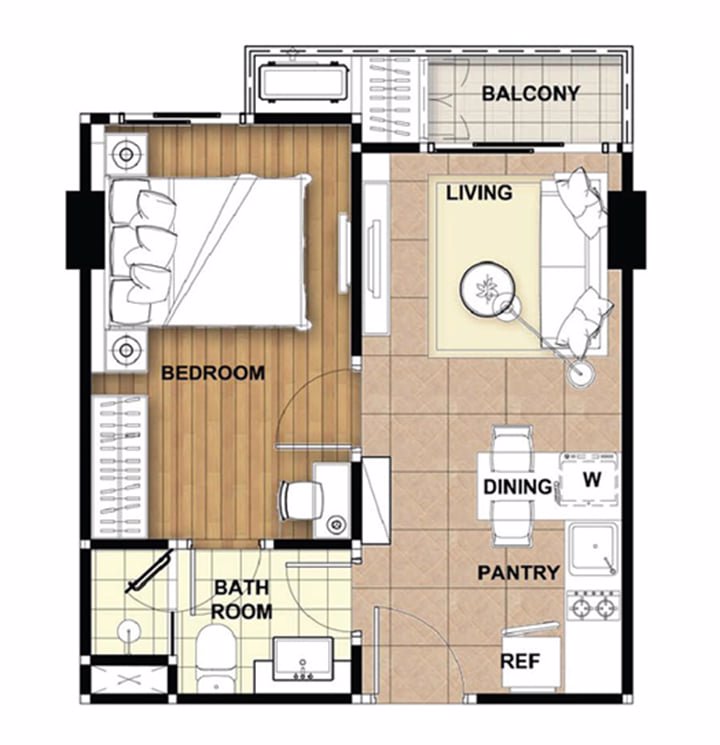 ขายมิราจ-สุขุมวิท-27-ใกล้-mrt-และ-ฺbts-1-ห้องนอน-1-ห้องน้ำ-36-ตรม