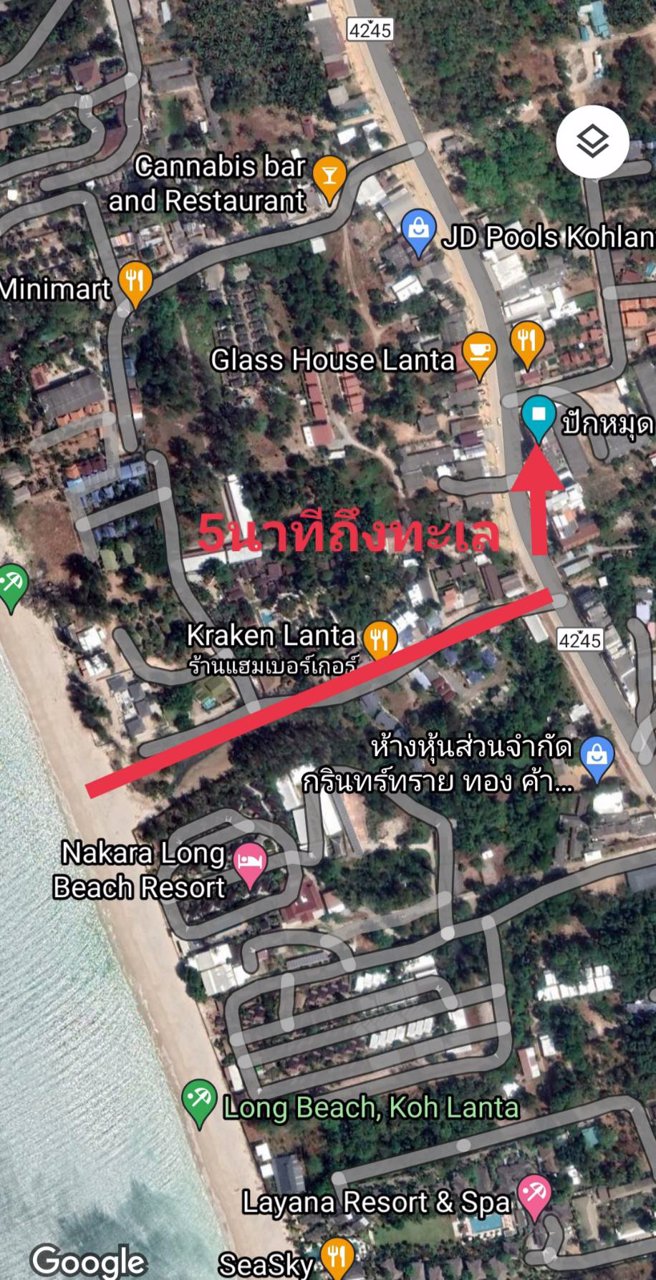 ขายตึกแถว-3-ชั้นครึ่ง-1คูหา-ใกล้-long-beach-ทำเลทองในเกาะลันตา-จกระบี่