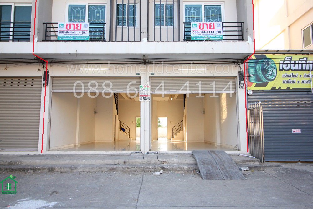 ขายอาคารพาณิชย์-3-ชั้น-2-คูหาทะลุกัน-พื้นที่รวม-71-ตรว-ปทุมธานี-ติดถนนปทุม-สามโคก