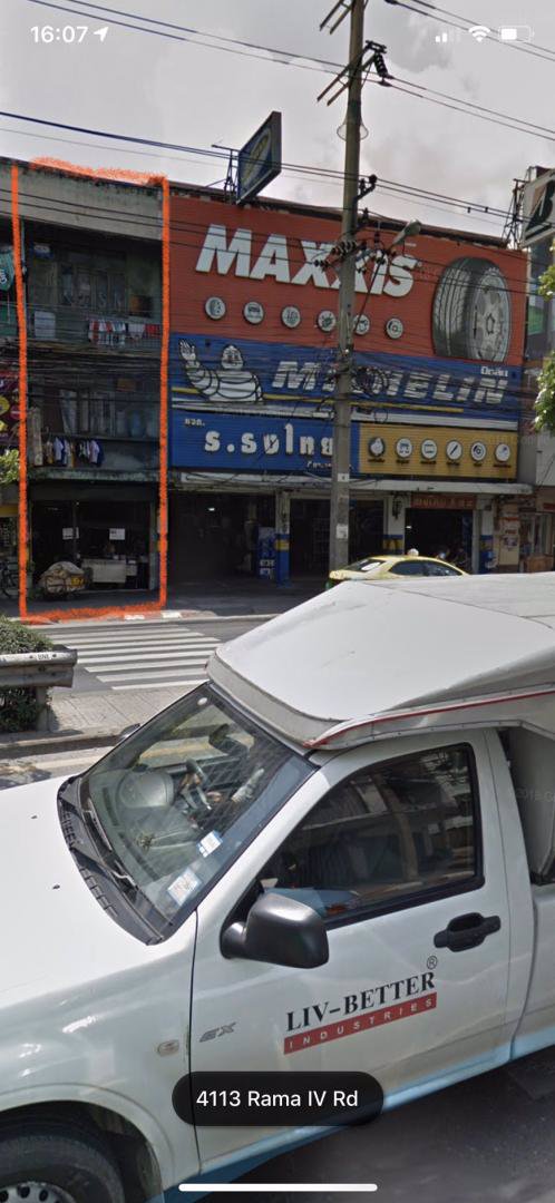 ให้เช่าอาคารพาณิชย์3ชั้นติดถนนพระราม4-ใกล้btsพระโขนง-ตึกต้องรีโนเวท