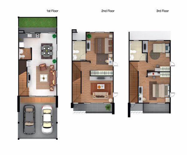 ขายทาวน์โฮม-3-ชั้น-โครงการ-town-avenue-cocos-ซพระราม-2-ซ-50-ตกแต่งครบ-พร้อมเข้าอยู่