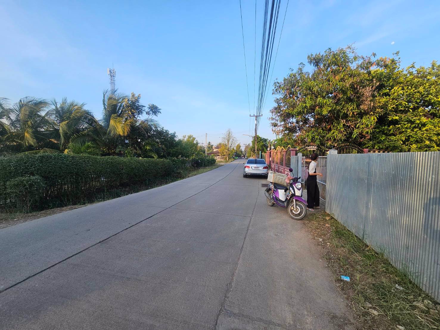 ขายที่ดินพร้อมสิ่งปลูกสร้างติดถนน-2ด้านแปลงมุม-แม่ตาว-อำเภอแม่สอด