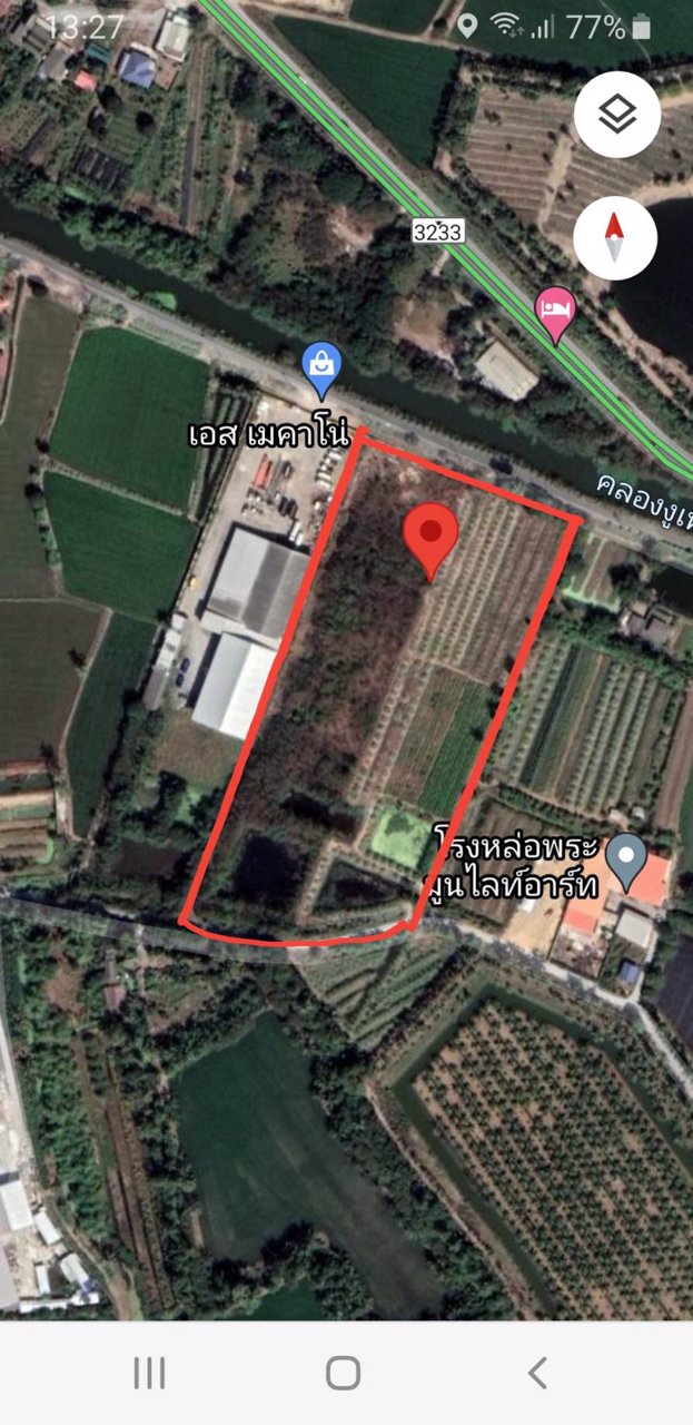 ‼️ขายที่-15ไร่-นครชัยศรี-จนครปฐม-‼️-สวยๆ-สี่เหลียมพื้นผ้า-ติดถนน-2-ด้าน-ถมแล้ว