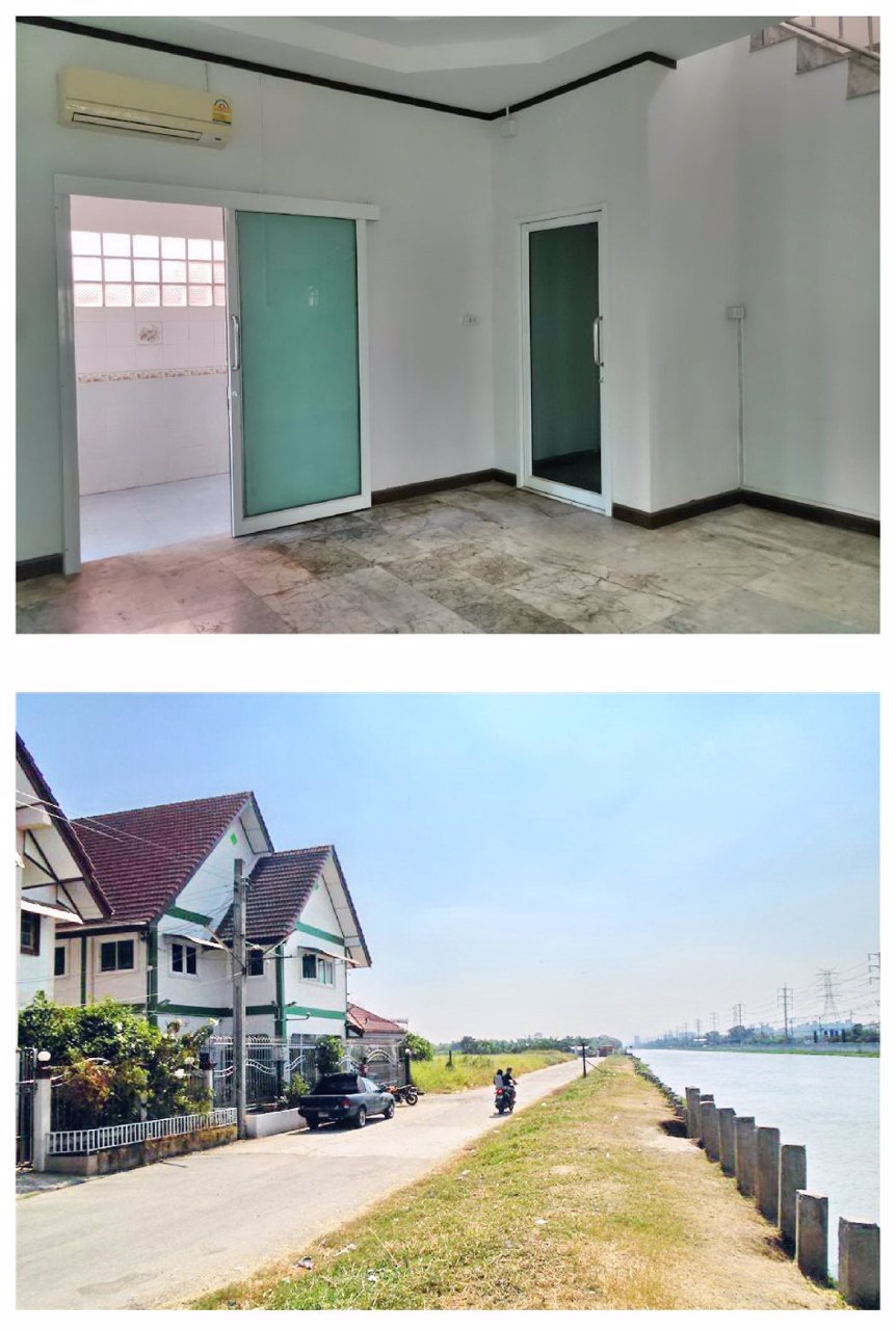 ขายบ้านเดี่ยว-2-ชั้น-ติดคลองประปา-เขตดอนเมือง-เนื้อที่-85-ตรว-ขณะนี้มีถนนใหญ่กำลังตัดผ่านหน้าบ้าน