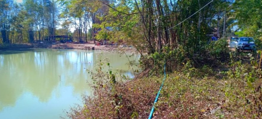 ขายที่ดิน-3ไร่-พร้อมบ่อปลา-ยกแปลง-450000-บาท