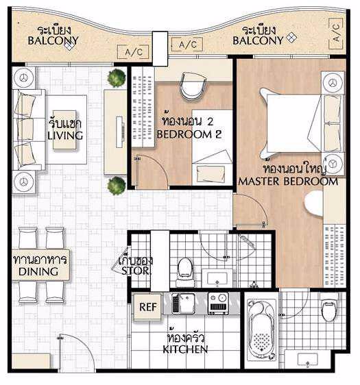 ขายคอนโดมิเนียม-ศุภาลัย-ริเวอร์เพลส-เจริญนคร-37-39-ตกแต่งเรียบร้อย