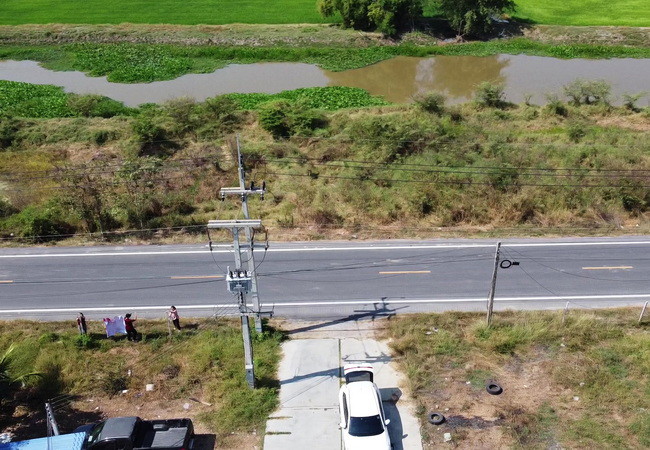 ขายที่ดิน-คลอง-15-ลำลูกกา-ถนนลำลูกกา-ตำบลชุมพล-อำเภอองครักษ์-นครนายก