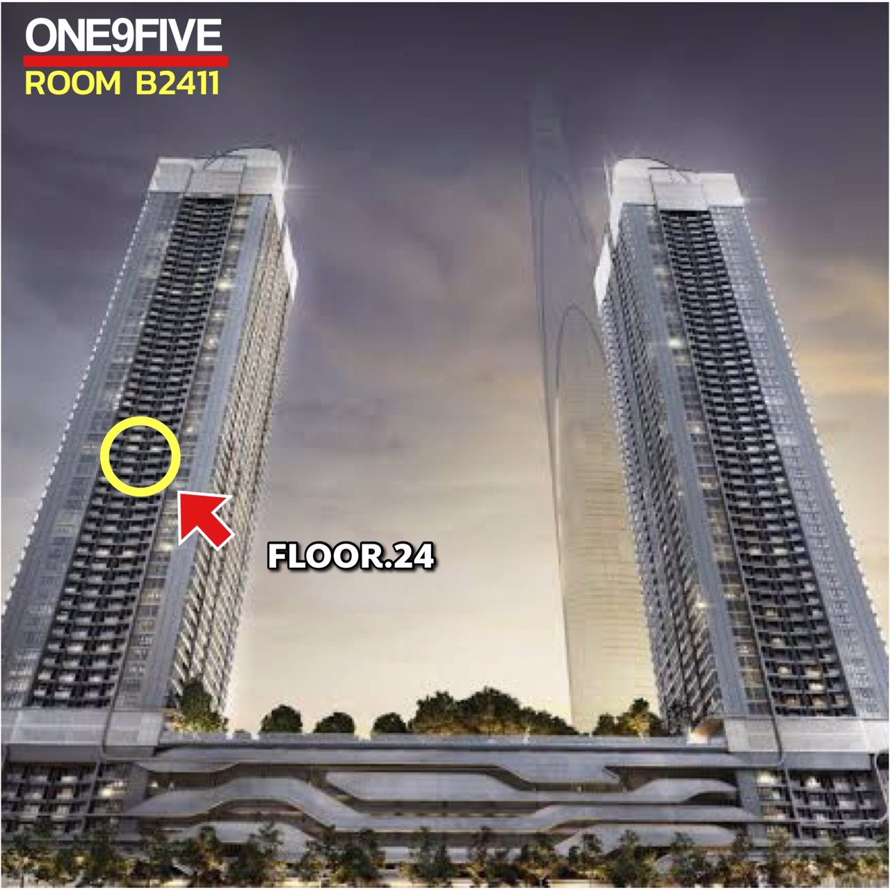 ขายดาวน์-one9five-asoke-rama-9-วันไนน์ไฟว์-อโศก-พระราม-9-