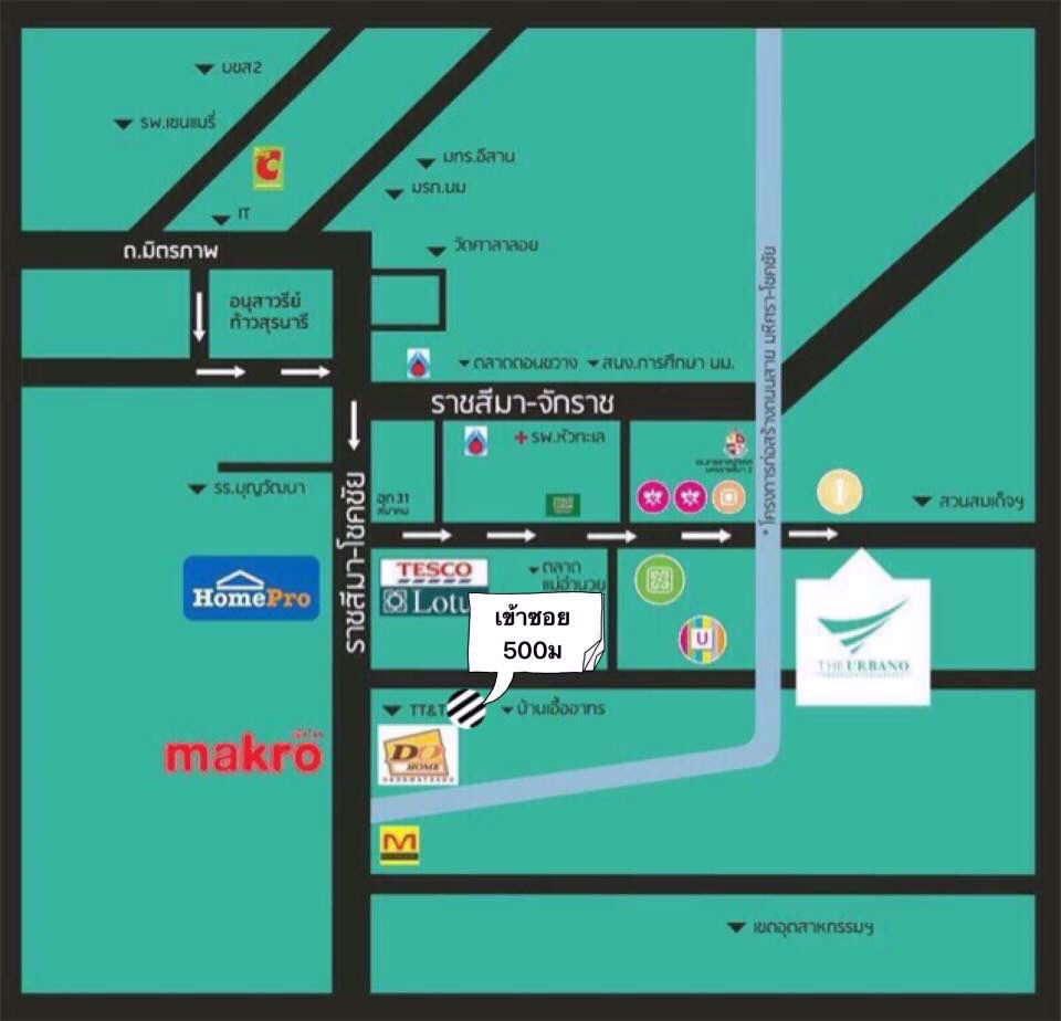 ขายทาวน์โฮม-2-ชั้น-ทำเลดี-ใกล้แม็คโคร-โลตัส-เมือง-นครราชสีมา