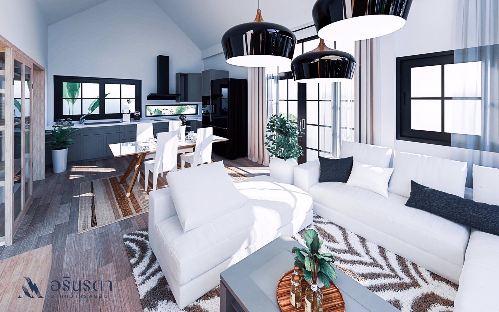 ขายบ้านเดี่ยว-ชั้นเดียว-หลังใหญ่-โครงการอรินรดาลำพูน-เมือง-ลำพูน