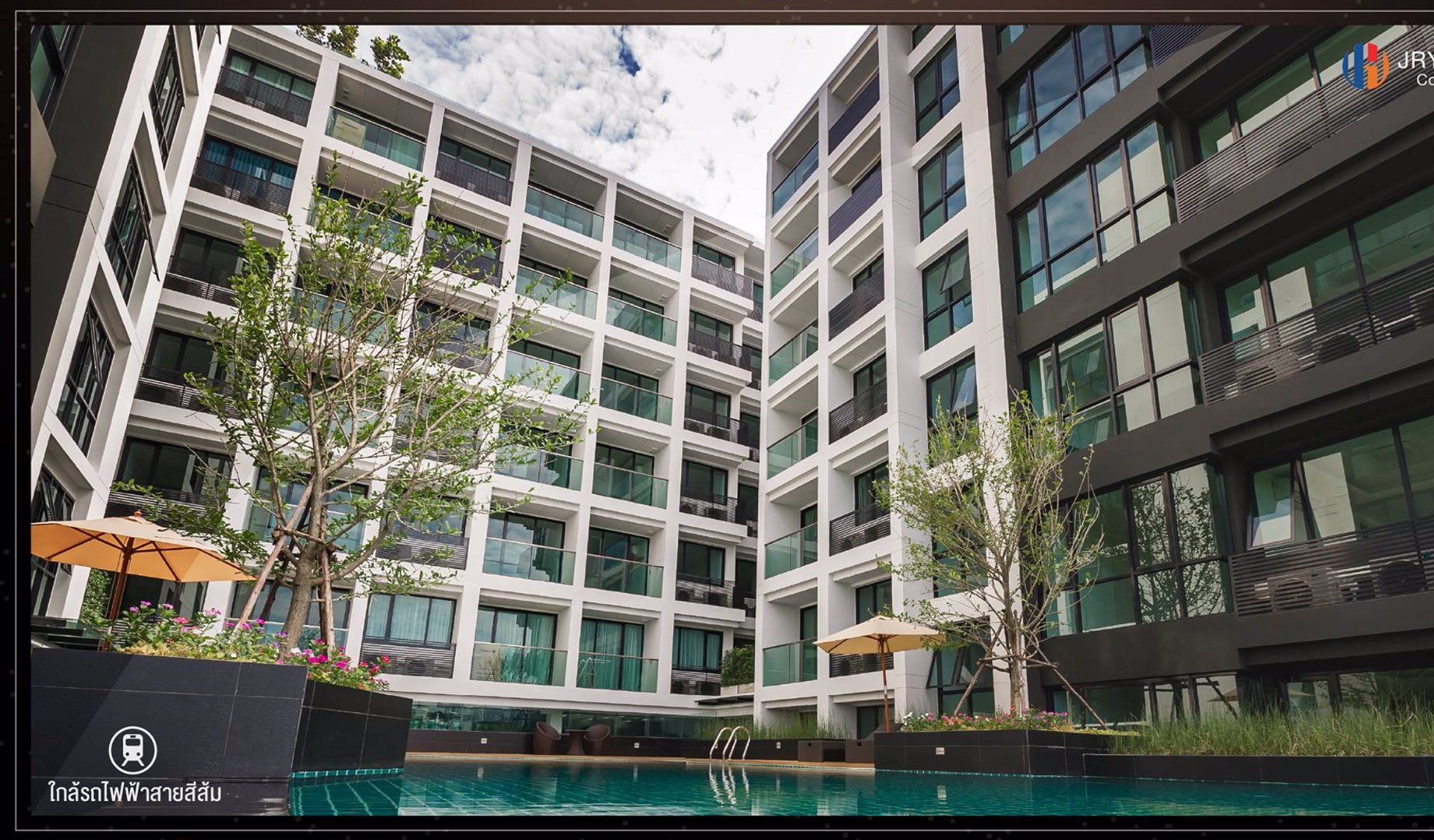 ขายคอนโดjry-ผนังห้องไม่ชนใคร-ห้องมุมวิวสวย-ส่วนตัว-ใจกลางเมืองบรรยากาศรีสอร์ท