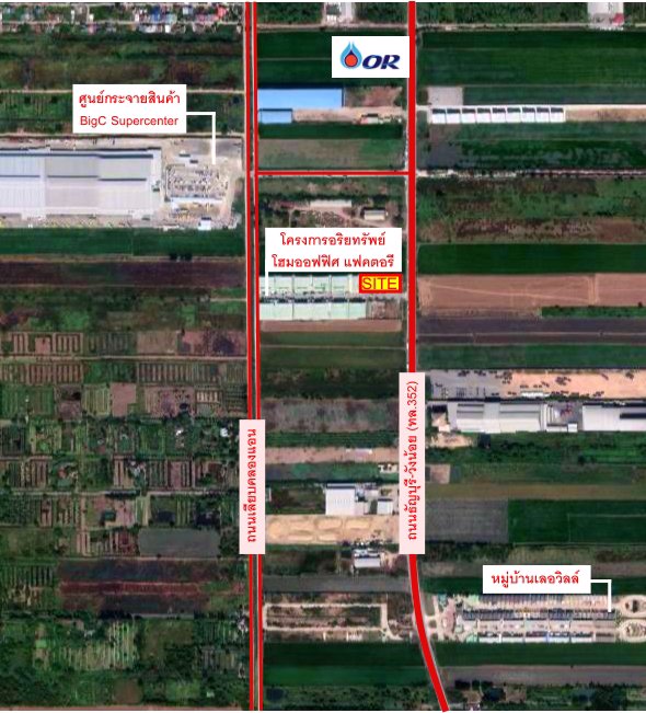 ให้เช่าที่ดิน-2-ไร่-รังสิตคลอง-7-ในโครงการอริยทรัพย์-แฟคตอรี-ใกล้ศูนย์กระจายสินค้าบิ๊กซี