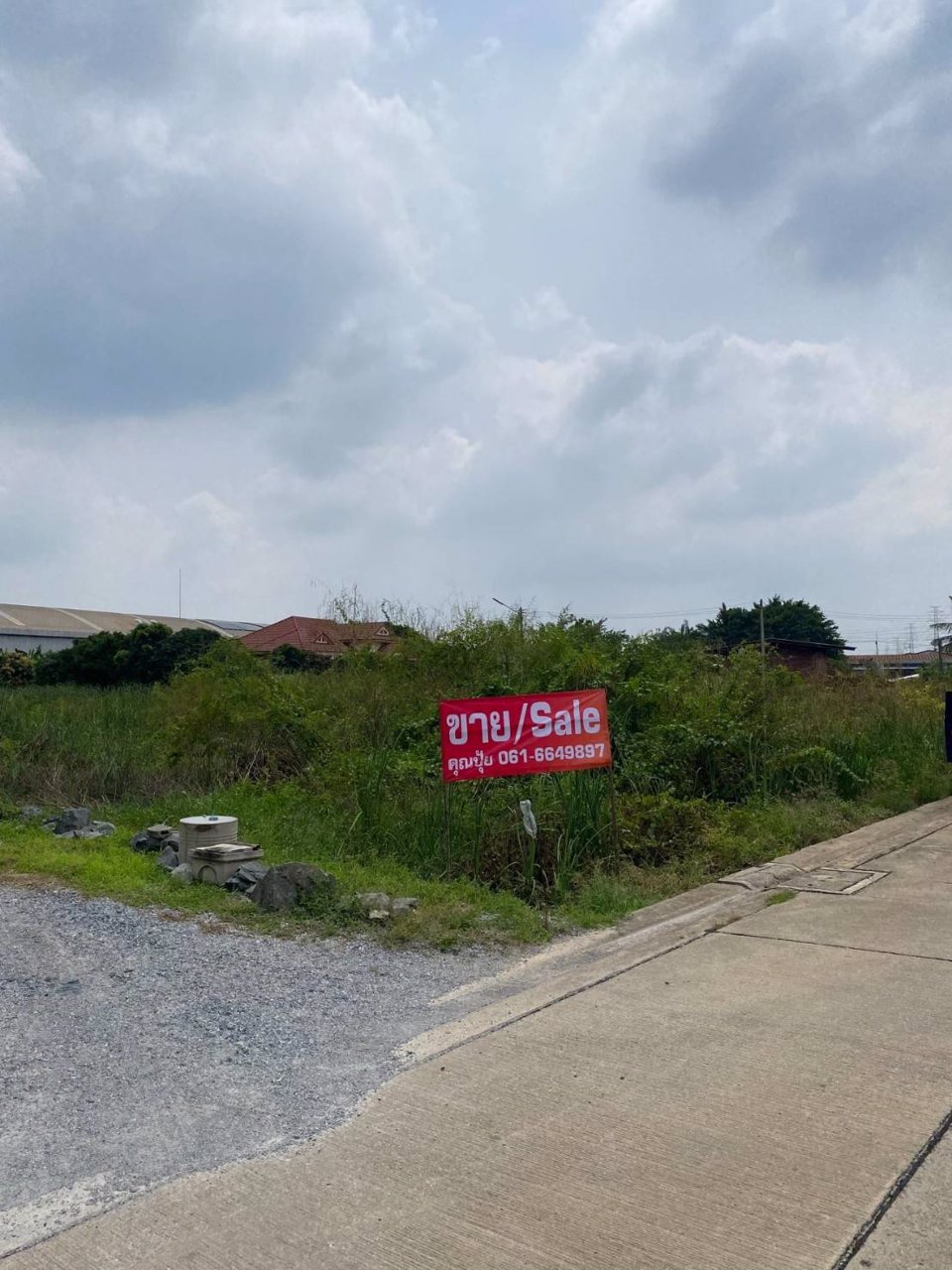 ด่วนถูกจริง-ขายที่เปล่าติดถนนผังสีม่วง-อำเภอกระทุ่มแบน