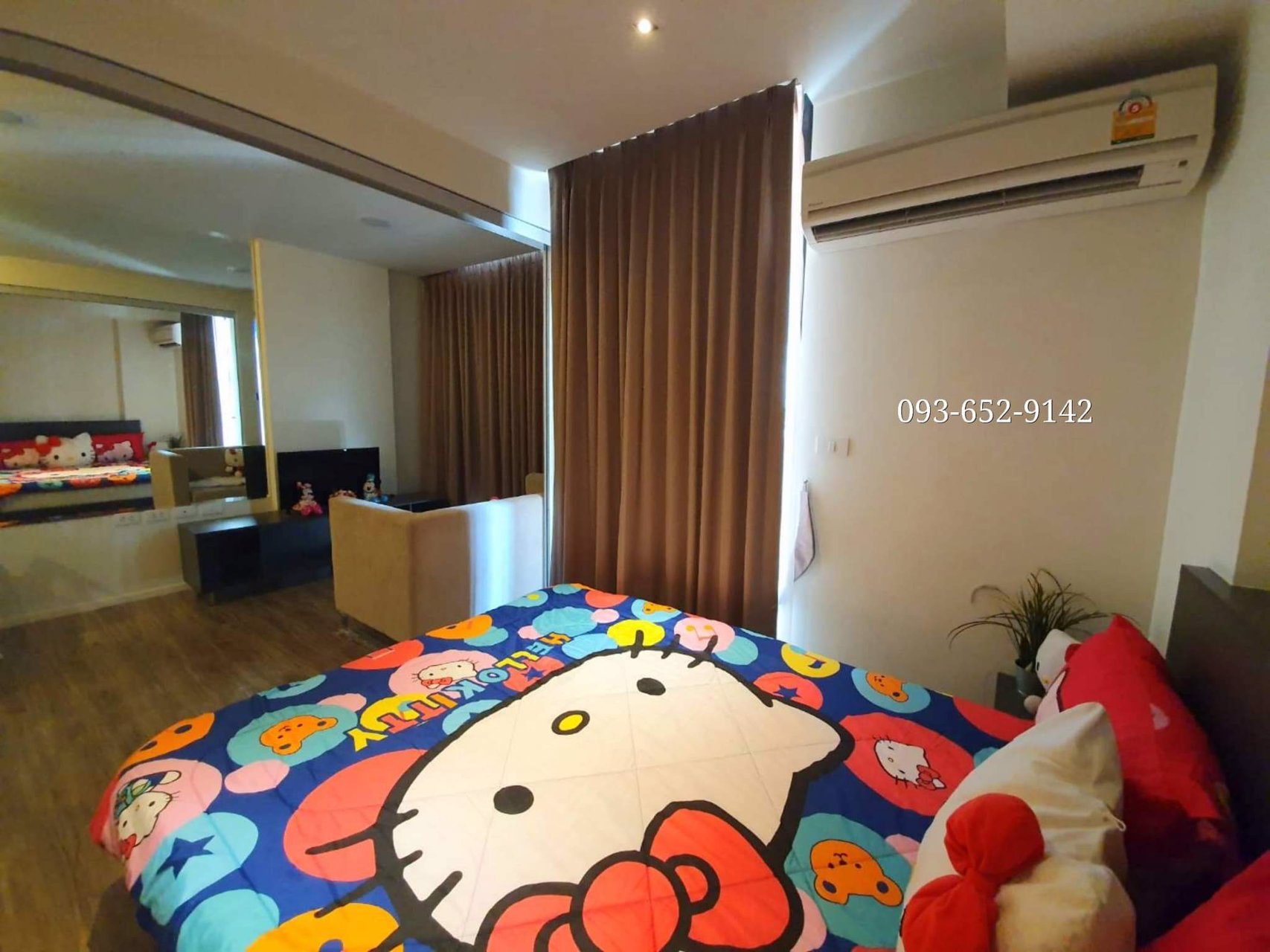 ให้เช่า-parque-พุทธบูชา48-7000-ต่อเดือน-ห้องสวย-มีกระจกแต่งตัวบานใหญ่มาก-ติด-มบางมด