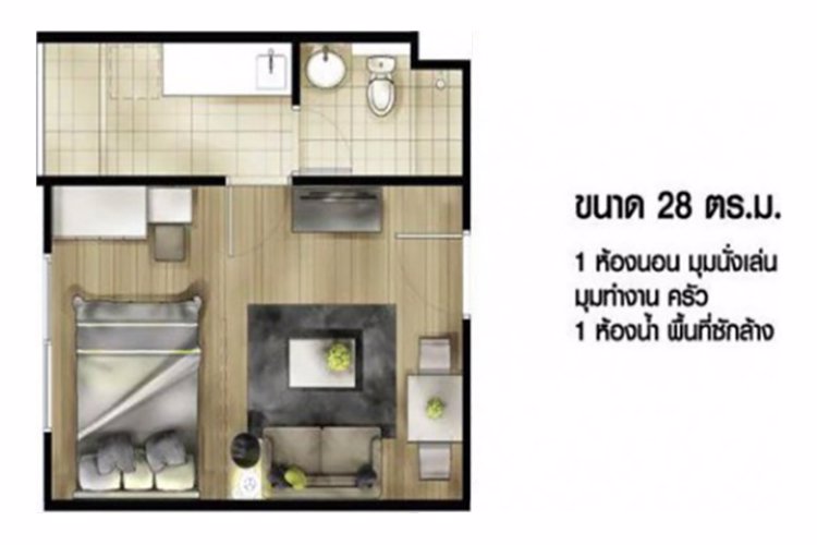 ให้เช่า-be-you-condo-chokchai-4-บียูคอนโด-โชคชัย-4-ห้องทำใหม่
