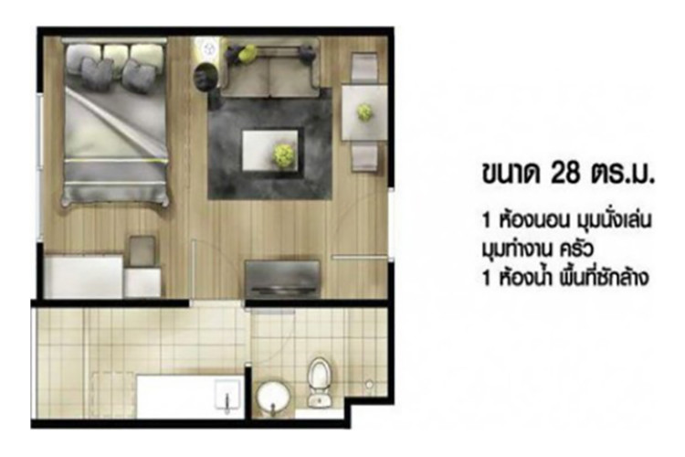 ให้เช่า-be-you-condo-chokchai-4-บียูคอนโด-โชคชัย-4-ห้องทำใหม่