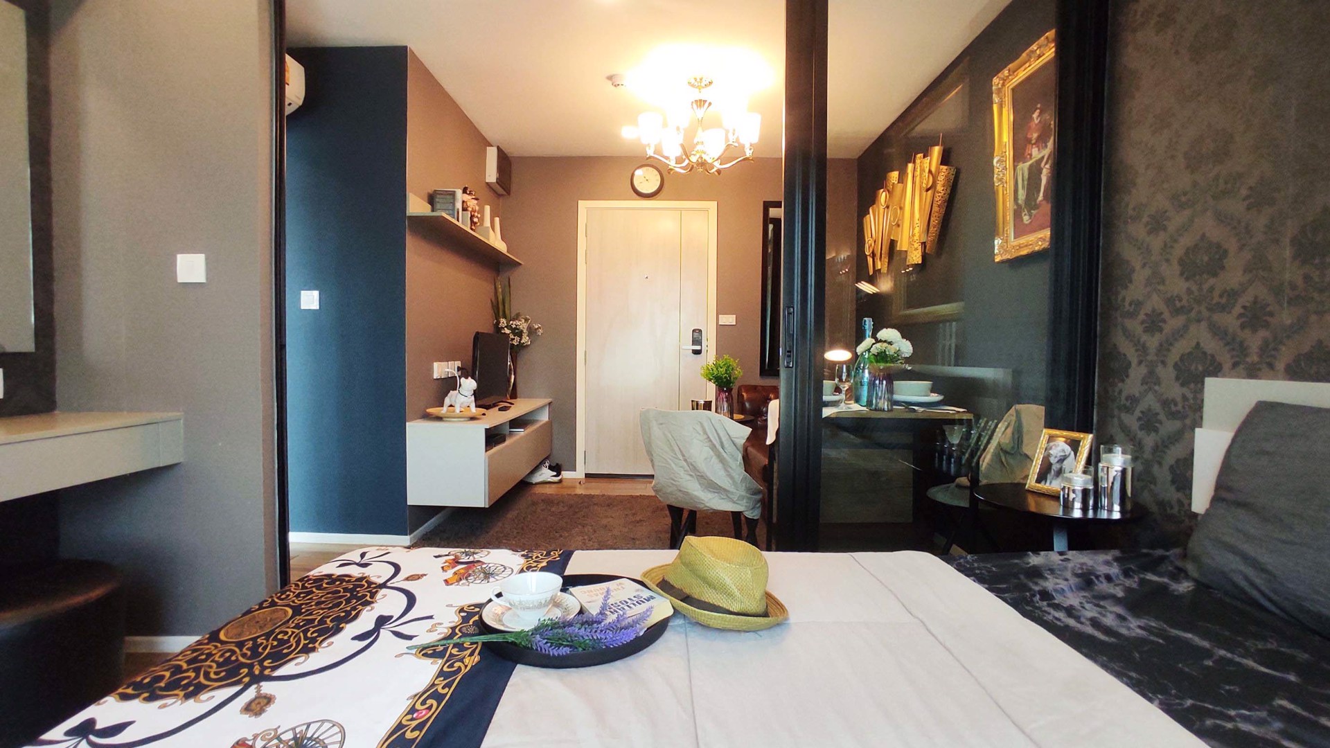 ตกแต่งสไตล์ยุโรป-ให้เช่าคอนโดเคนซิงตัน-แหลงฉบัง-ศรีราชา-แต่งครบ-พร้อมอยู่