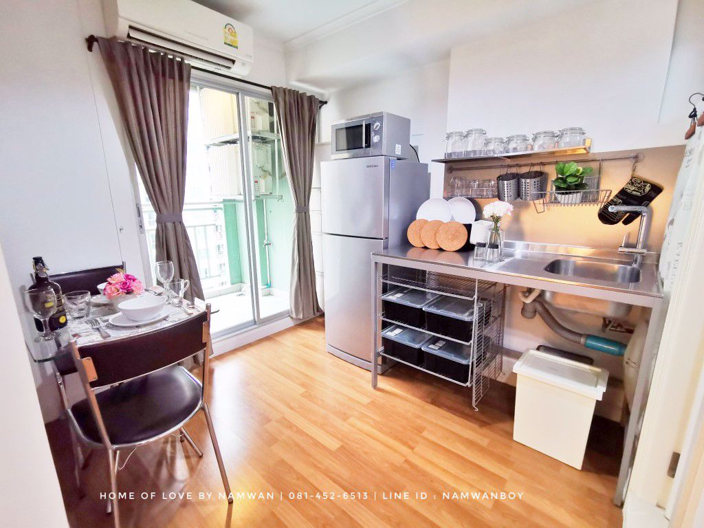 ให้เช่า-ลุมพินี-เพลส-รัชโยธิน-ห้องริม-ชั้นสูง-วิวสระ-เค้าเตอร์ครัวสแตนเลสไม่เหมือนใคร-ห้องสวยมาก