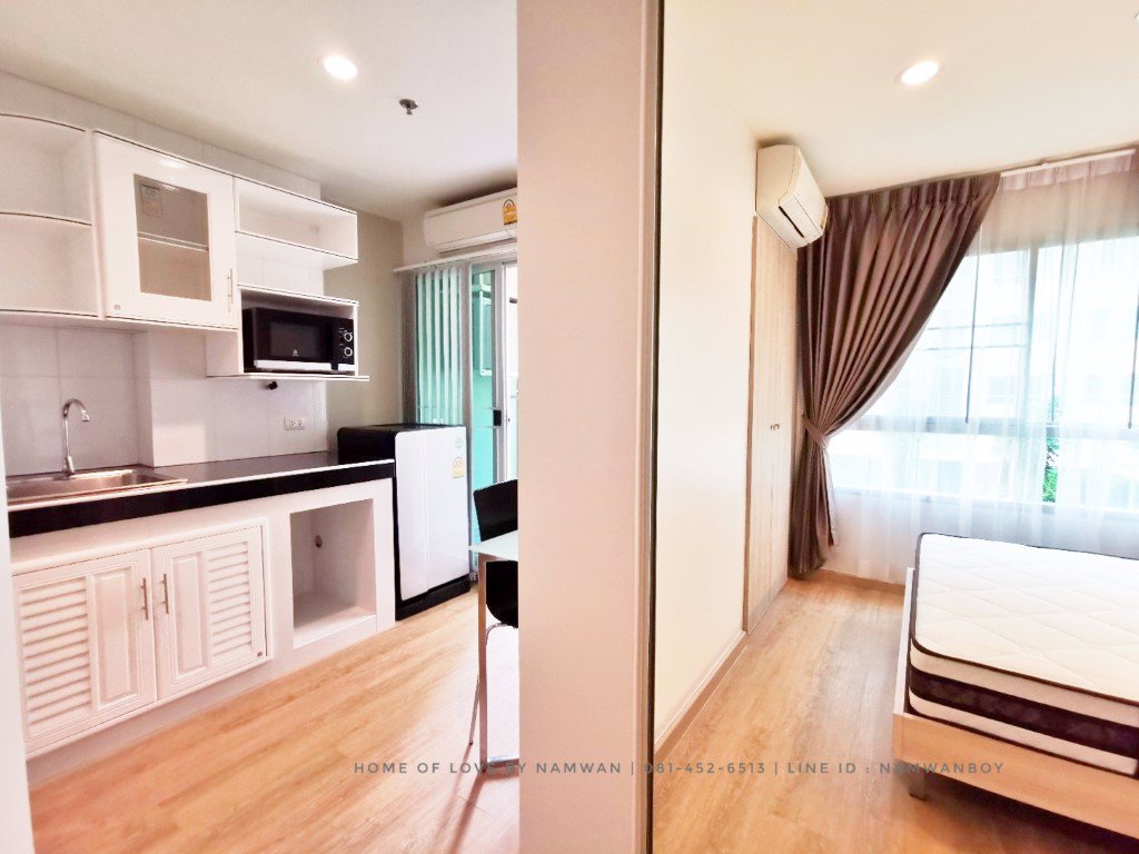 ให้เช่า-ลุมพินี-พาร์ค-นวมินทร์-ศรีบูรพา-วิวสวนแบบใกล้ชิด-ห้อง-26-ตรม-ตึก-c1-แอร์-2-ตัว-ห้องสวย