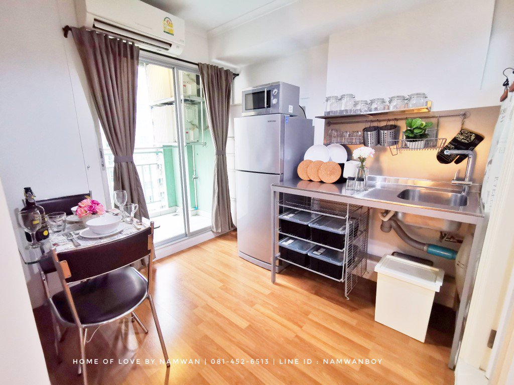 ให้เช่า-ลุมพินี-เพลส-รัชโยธิน-ห้องริม-ชั้นสูง-วิวสระ-เค้าเตอร์ครัวสแตนเลสไม่เหมือนใคร-ห้องสวยมาก