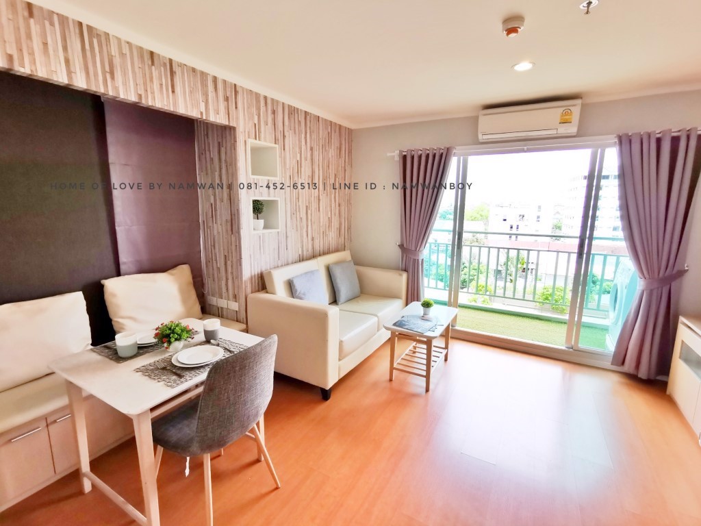 ให้เช่า-ลุมพินี-พาร์ค-รัตนาธิเบศร์-งามวงศ์วาน-ห้องมุม-แปลนพิเศษ-36-ตรม-เฟอร์built-in-สวย