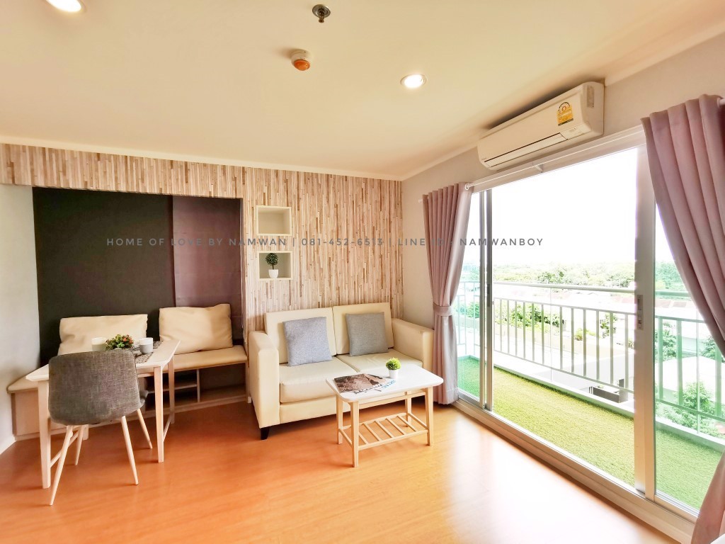 ให้เช่า-ลุมพินี-พาร์ค-รัตนาธิเบศร์-งามวงศ์วาน-ห้องมุม-แปลนพิเศษ-36-ตรม-เฟอร์built-in-สวย