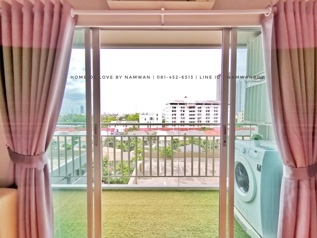 ให้เช่า-ลุมพินี-พาร์ค-รัตนาธิเบศร์-งามวงศ์วาน-ห้องมุม-แปลนพิเศษ-36-ตรม-เฟอร์built-in-สวย