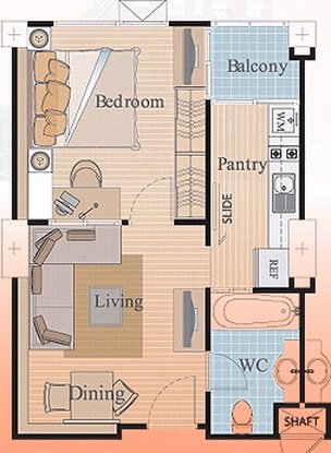 ให้เช่าคอนโด-lifebts-ท่าพระ-1-ห้องนอน-ครัวแยก