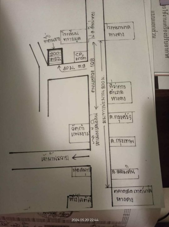 ขายที่ดินทำบ้านพัก-ติดถนนคอนกรีต-มีน้ำ-ไฟฟ้า