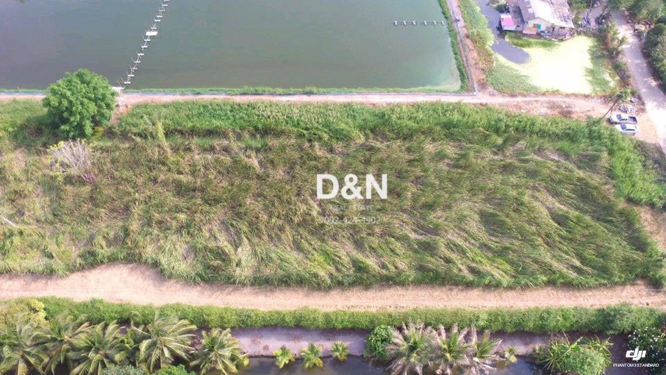 ขาย-ที่ดิน-6-ไร่-ติดคลองดำเนินฯ-บ้านแพ้ว-ใกล้ประตูน้ำบางยาง-ถมแล้วบางส่วน