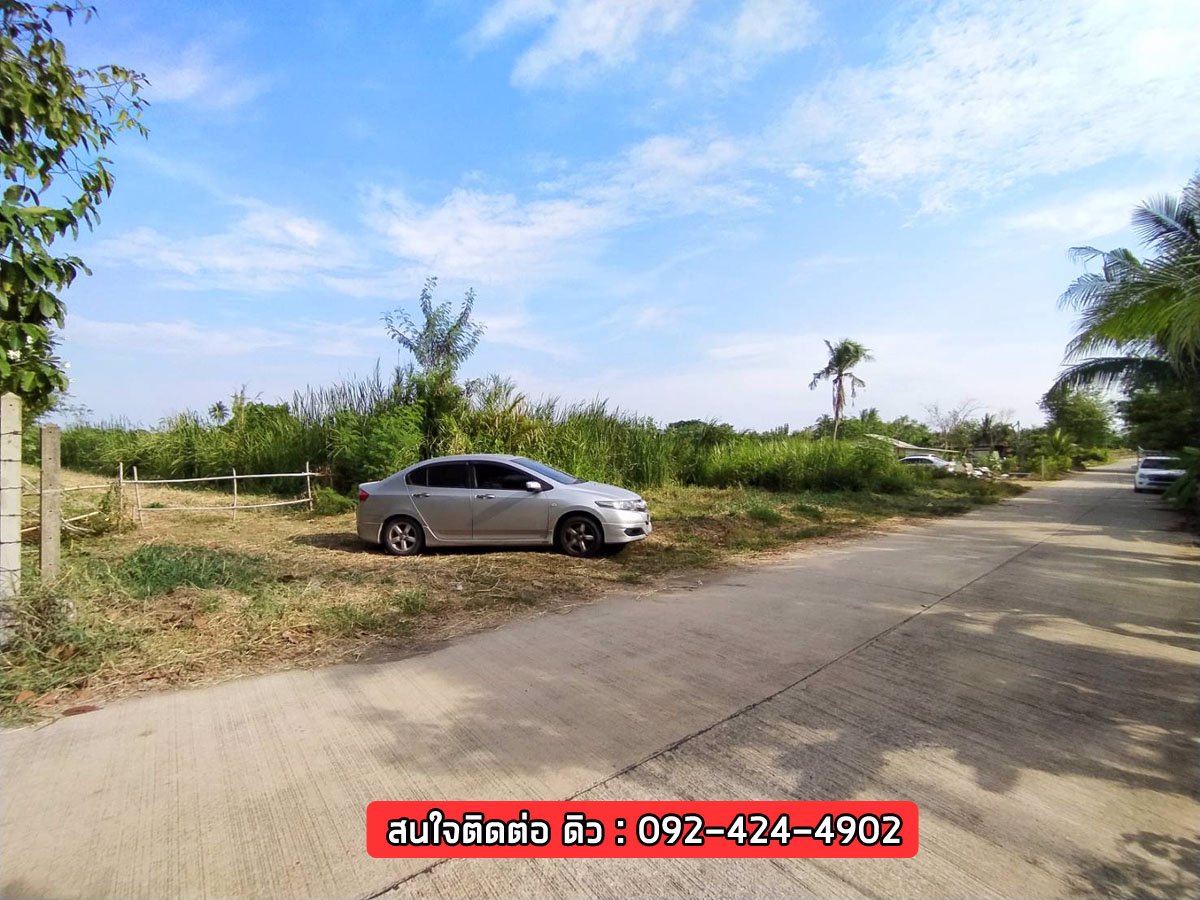 ขาย-ที่ดิน-6-ไร่-ติดคลองดำเนินฯ-บ้านแพ้ว-ใกล้ประตูน้ำบางยาง-ถมแล้วบางส่วน
