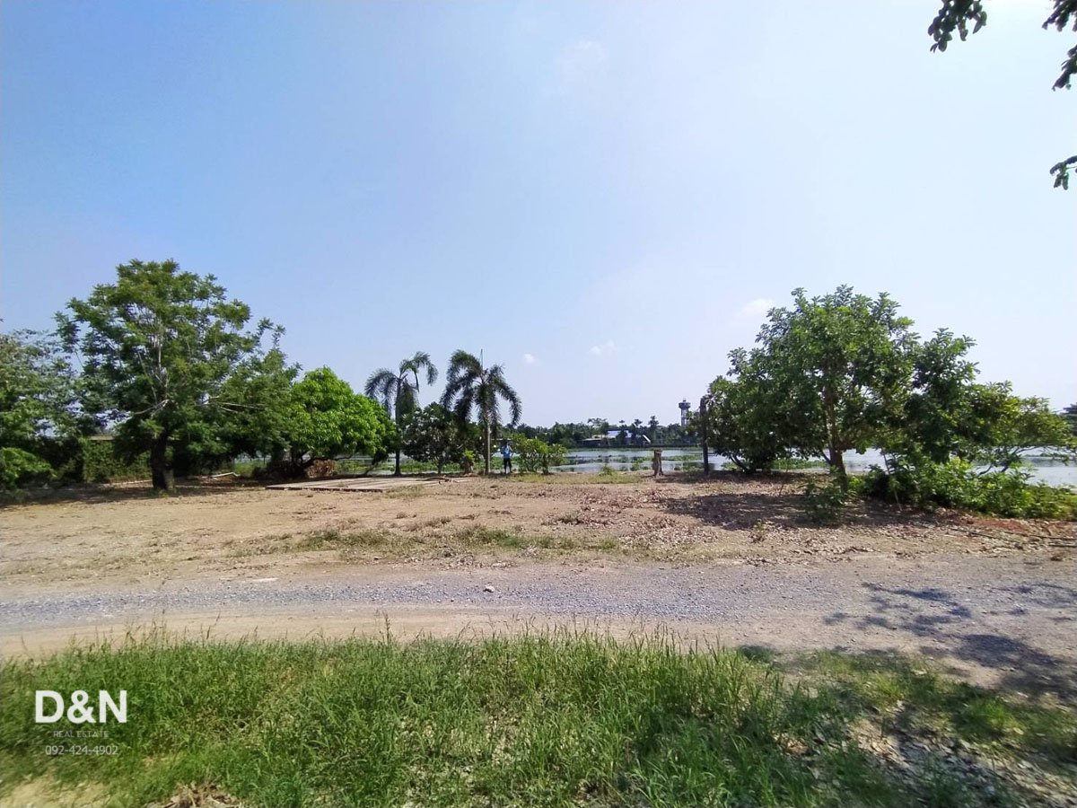 ขาย-ที่ดิน-6-ไร่-ริมแม่น้ำท่าจีน-กระทุ่มแบน-สมุทรสาคร-ทำเขื่อน-ถมแล้วเต็มพื้นที่