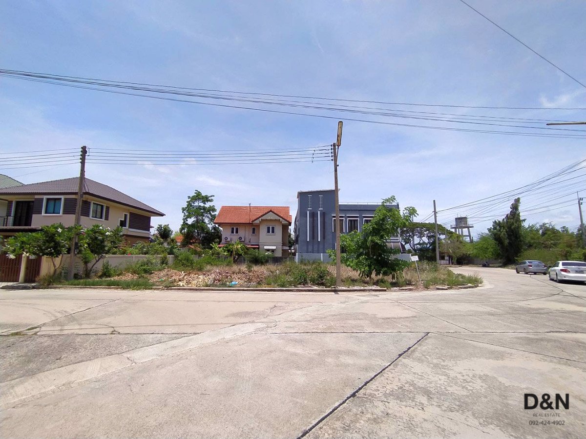 ขาย-ที่ดินแปลงมุม-หมู่บ้านมหาชัยเมืองทอง-สมุทรสาคร-ถมแล้ว-ขายถูกต่ำกว่าประเมิน