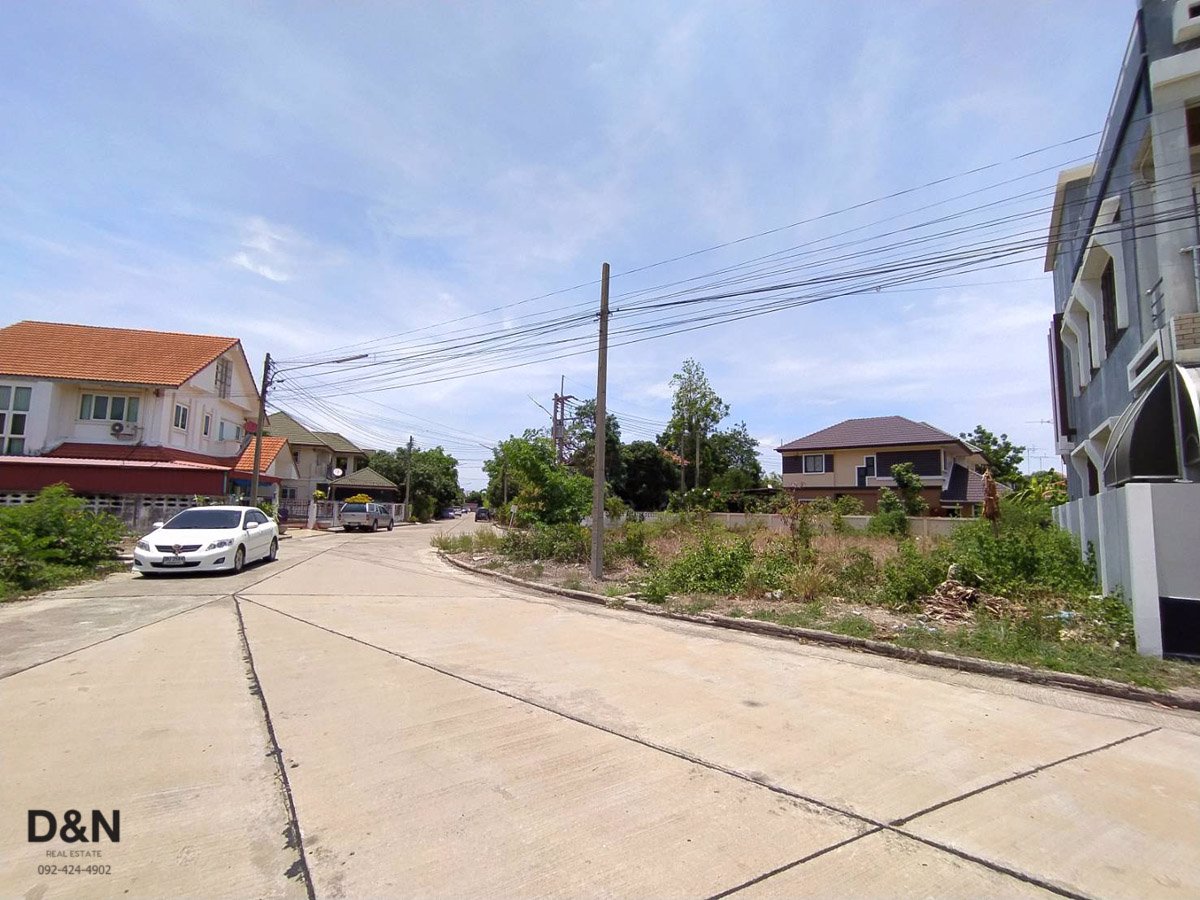 ขาย-ที่ดินแปลงมุม-หมู่บ้านมหาชัยเมืองทอง-สมุทรสาคร-ถมแล้ว-ขายถูกต่ำกว่าประเมิน