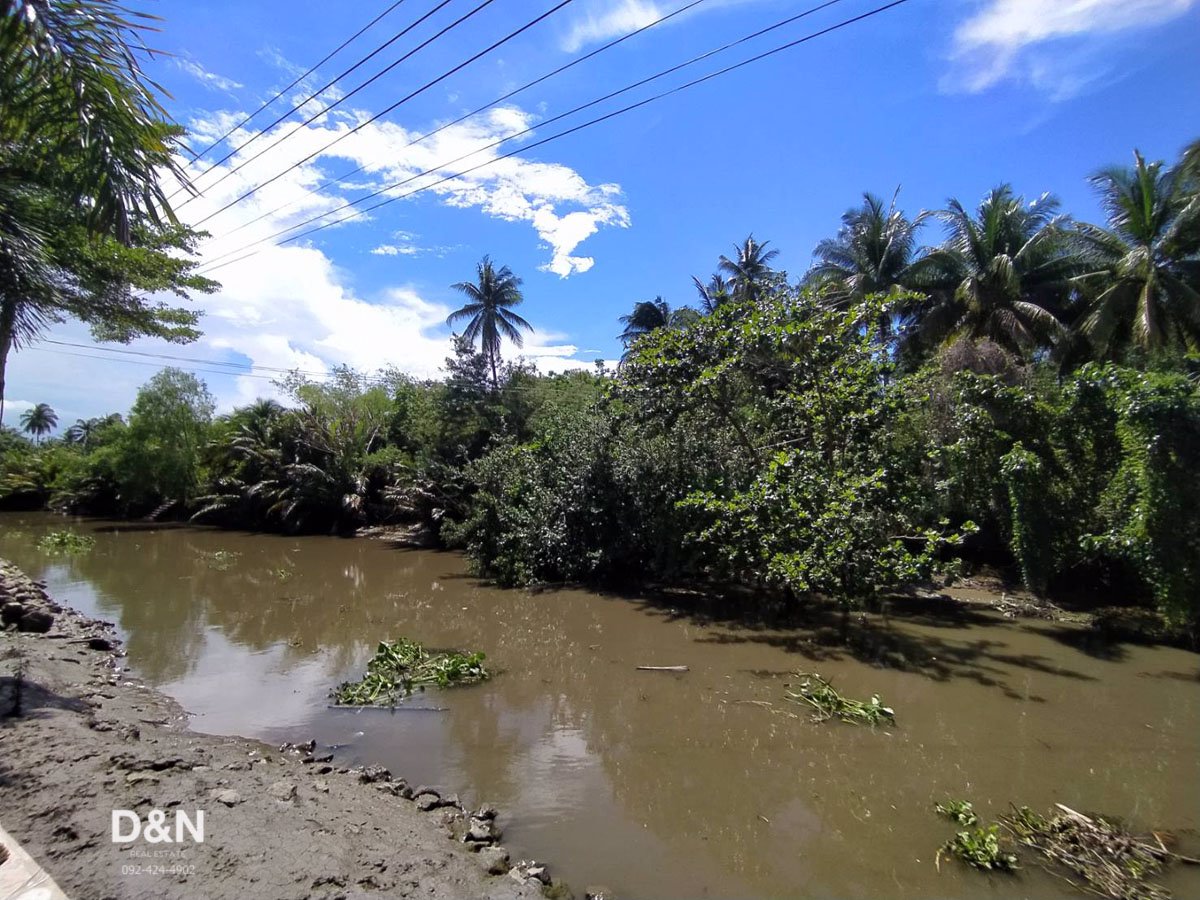 ขาย-ที่ดิน-2-ไร่-ริมคลองประชาชื่น-อัมพวา-สมุทรสงคราม-ติดถนนลาดยาง-น้ำไฟเข้าถึง
