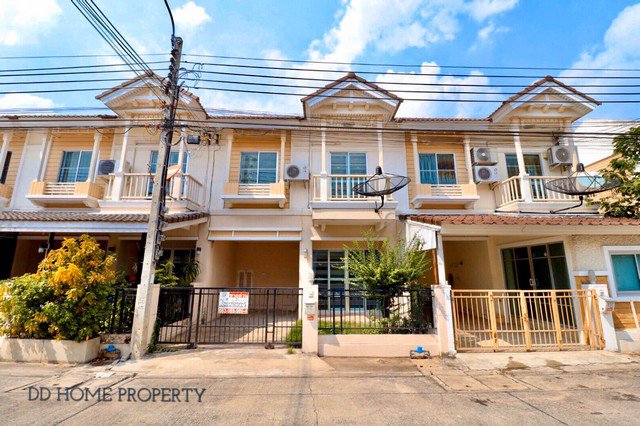 dd00037-ขายทาวน์เฮ้าส์-หมู่บ้านเดอะวิลล่า-รัตนาธิเบศร์-ราชพฤกษ์-ท่าอิฐ-พื้นที่-18-ตรว-3-นอน-2-น้ำ