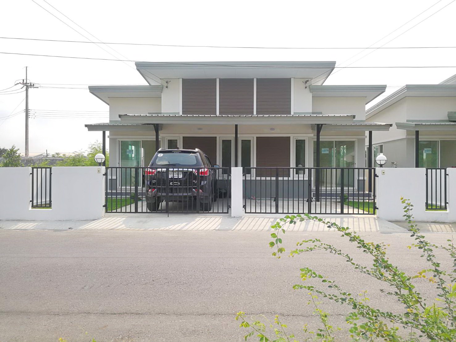 ขายบ้านแฝดชั้นเดียวสร้างใหม่พร้อมที่จอดรถ-มธัญญาพร2-ถรังสิต-นครนายก-คลอง8-ธัญบุรี