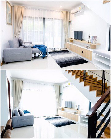 ขายบ้านแฝด-2-ชั้น-หมู่บ้านแม่โจ้-คลันทรีย์-มีเฟอร์นิเจอร์-พร้อมเข้าอยู่