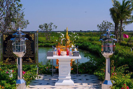 บ้านสวยริมธาร-บางเลน-บ้านเดี่ยวสไตล์โคโรเนียล-ริมน้ำ