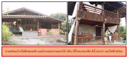 ขายที่ดินพร้อมทำการเกษตรแบบผสมผสาน-พร้อมบ้านไม้สัก-2หลัง-และโรงจอดรถ-จลำพูน