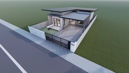 ขายบ้านเดี่ยวชั้นเดียว-สไตล์โมลเดิร์น-หมู่บ้านภาวิลล่าโฮม-สงขลา-หาดใหญ่