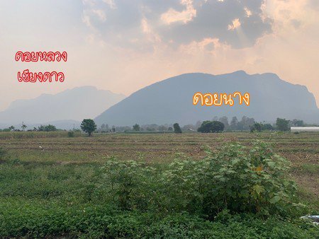 ขายที่ดินวิวขั้นเทพ-บรรยากาศสุดยอด-ด้านหน้ามองเห็นวิวดอยนางและดอยหลวงเชียงดาว