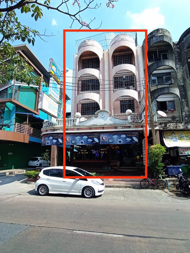 ขายอาคารพาณิชย์4ชั้น-2คูหา-หลังมุม-32ตรวา-แฮปปี้แลนด์สาย1