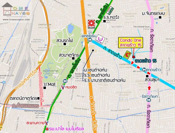 ให้เช่าคอนโด-one-ladprao-15-ชั้น-7-ห้องมุม-ใกล้mrtลาดพร้าว-fully-furnished